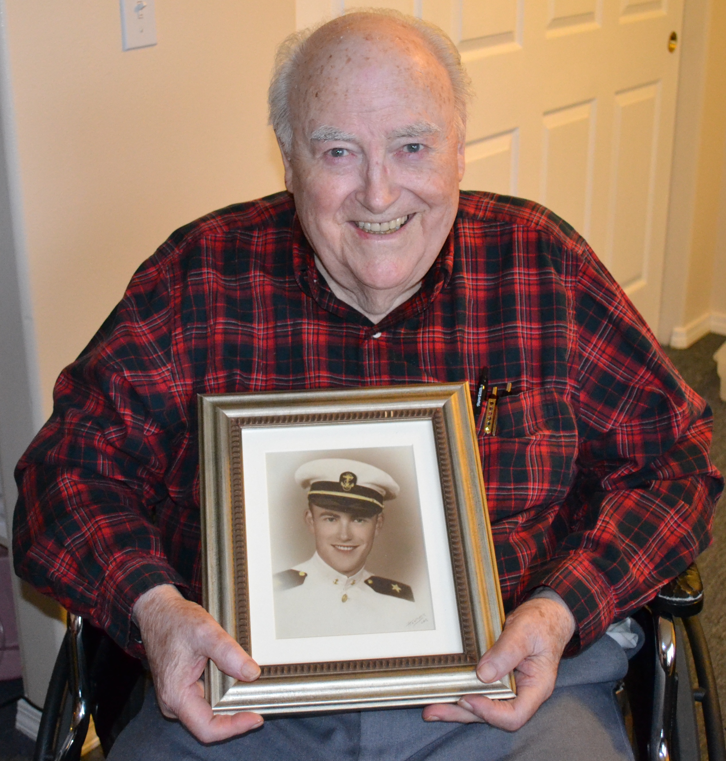 DC with photo of him at St Marys.JPG